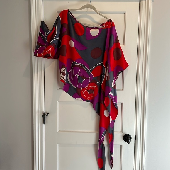 ABi Ferrin Silk Convertible Blouse - Picture 1 of 8